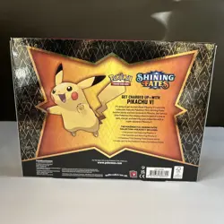 Pokemon TCG Pikachu V Promo Box Collection Shining Fates New Sealed 4 Packs - Image 3