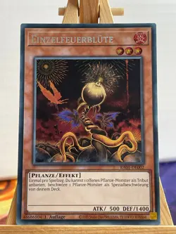 Einzelfeuerblute RA01-DE002 Secret Rare Deutsch NM YUGIOH - Image 1