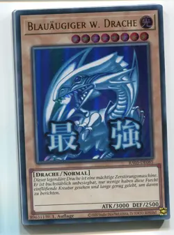 Yu-Gi-Oh! Blauaugiger W. Drache Stamped Art Ultra Rare RA05-DE085 Weißer - Image 1