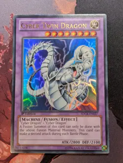 Yu-Gi-Oh! Cyber-Twin Dragon - SDCR-EN037 - Ultra Rare - Image 1