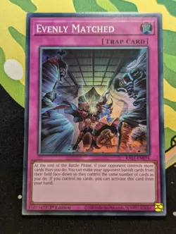 Yugioh Evenly Matched RA01 EN074 Super Rare 1st Edition NM - Image 1