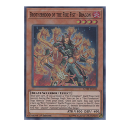Brotherhood of the Fire Fist - Dragon - MYFI-EN044 Super Rare 1st Edition Yugioh - Image 1