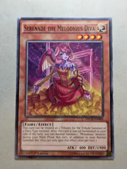 Serenade the Melodious Diva - NECH-EN005 - Common Yugioh - LP/MP - Image 1