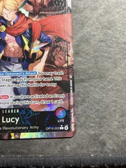 One Piece OP15-002 Lucy Alt Art Leader Adventure on KAMI's Island NM - Image 4