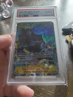 2025 One Piece OP12 EN Bartholomew Kuma ALT Art PSA10 - Image 1
