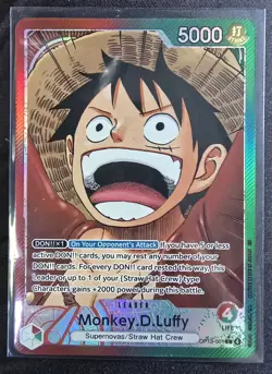 Monkey.D.Luffy (001) (Alternate Art) OP13-001 Carrying On His Will Foil - Image 1