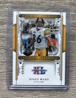 2025 National Treasures - Super Bowl Immortality - HINES WARD /99 - Steelers - Image 1