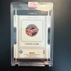 2025 PANINI ONE AND ONE WNBA SSP CAITLIN CLARK PATCH RELIC 74/99 #MB-CC FEVER!! - Image 2