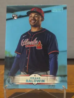 Drake Baldwin 2025 Stadium Club #61 Atlanta Braves Rookie Light Blue Foil RC - Image 1