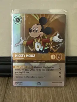 Disney Lorcana Mickey Mouse Friendly Face Foil Promo 18/P1 NM - Image 2