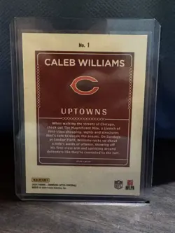 2024 Panini Donruss Optic - Uptowns Caleb Williams #1 (RC) - Image 2