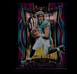 2024 Panini Select - Concourse Trevor Lawrence #98 Purple Shock Prizm /360 - Image 1