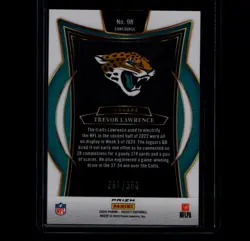 2024 Panini Select - Concourse Trevor Lawrence #98 Purple Shock Prizm /360 - Image 2