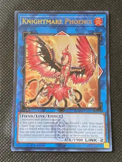 YuGiOh! - Knightmare Phoenix BLMM-EN091 Emblazoned Ultra Rare 1st Edition NM - Image 1