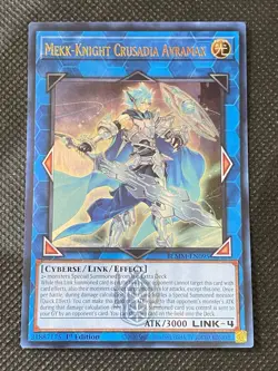 YuGiOh! - Mekk-Knight Crusadia Avramax BLMM-EN095 Emblazoned Ultra Rare 1st NM - Image 1
