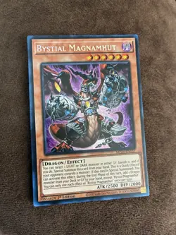 Yugioh! | Bystial Magnamhut MP23-EN157 Prismatic Secret Rare 1st Edition LP/NM - Image 1