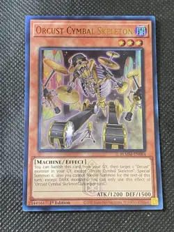 YuGiOh! - Orcust Cymbal Skeleton BLMM-EN084 Emblazoned Ultra Rare 1st Ed NM - Image 1