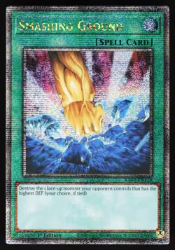 Smashing Ground (Quarter Century Secret Rare) RA03-EN135 Yugioh TCG Card NM - Image 1