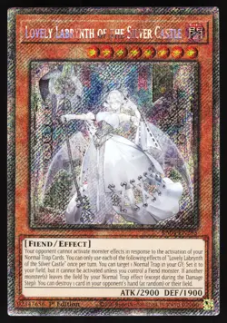 Lovely Labrynth of the Silver Castle Platinum Secret Rare RA04-EN295 Yugioh NM - Image 1