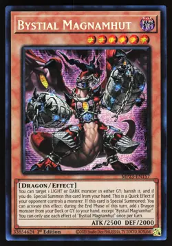 Bystial Magnamhut MP23-EN157 Yugioh TCG Card Prismatic Secret Rare NM - Image 1