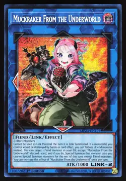 Muckraker From the Underworld MP23-EN194 Yugioh TCG Card Prismatic Secret Rare - Image 1