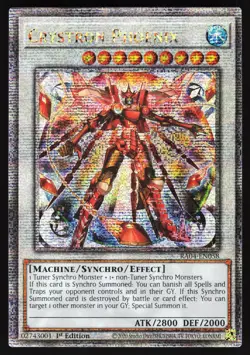 Crystron Phoenix (Quarter Century Secret Rare) RA04-EN058 Yugioh TCG Card NM - Image 1