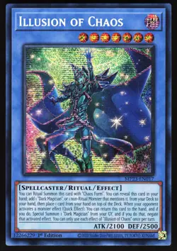 Illusion of Chaos MP23-EN017 Yugioh TCG Card Prismatic Secret Rare NM - Image 1