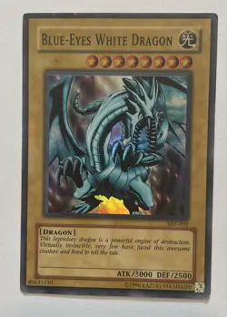 Yugioh Blue-Eyes White Dragon SKE-001 Super Rare Unlimited Edition - Image 1
