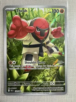 Throh 128/086 Black Bolt Illustration Rare Pokemon NM - Image 1