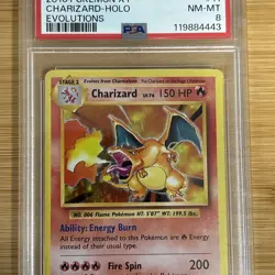 Pokemon TCG Charizard Evolutions Holo Rare 11/108 2016 PSA 8 - Read Description - Image 2