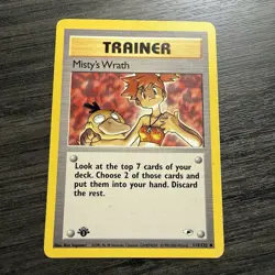 Misty's Wrath 114/132 - 1st Edition - Vintage Pokemon TCG: Gym Heroes - HP - Image 1