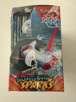 Pokemon TCG Scarlet & Violet Surging Sparks Booster Box Pikachu Latias English - Image 4
