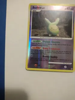 Budew 33/100 Reverse Holo - Pokemon Diamond & Pearl Stormfront Rare - Image 5