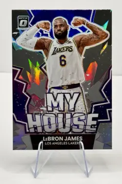 2022 Donruss Optic My House Purple Holo Prizm #4 Lebron James - Image 1