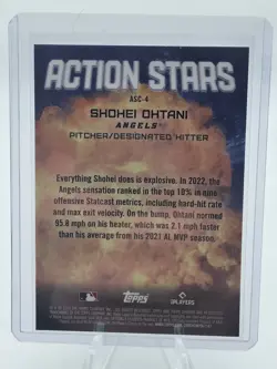 2023 Topps Chrome Update Series Action Stars Shohei Ohtani #ASC-4 MVP Cy YoungU - Image 2