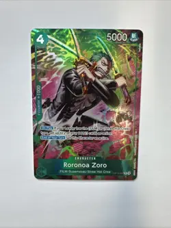 One Piece OP15 Roronoa Zoro OP13-037 TR Foil - Adventure On Kami's Island Eng - Image 1