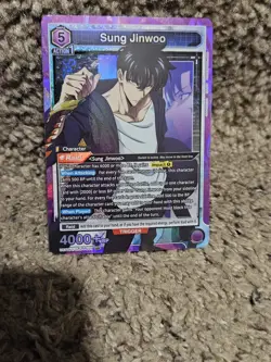 Union Arena UE17BT: SOLO LEVELING Sung Jinwoo UE17BT/SLG-1-021 Super Rare SR - Image 1