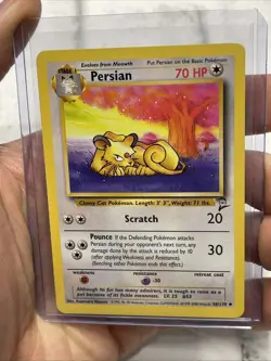 Pokemon BASE SET 2 Card 56/130 Persian Vintage Vtg NM/MT Never Played Nintendo - Image 1