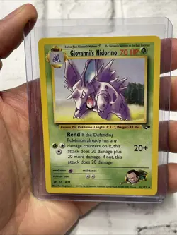 Giovanni's Nidorino Gym Challenge Uncommon 45/132 Non Holo Pokemon Card NM/MT - Image 1