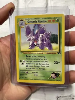 Giovanni's Nidorino Gym Challenge Uncommon 45/132 Non Holo Pokemon Card NM/MT - Image 2
