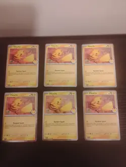 Lot Of 6 Pikachu 2026 Pokemon Day #51 Cards Nm To Mint - Image 1