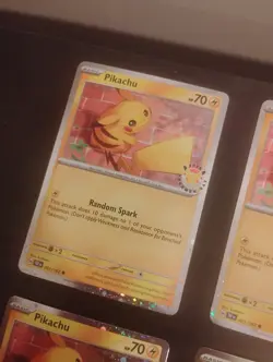 Lot Of 6 Pikachu 2026 Pokemon Day #51 Cards Nm To Mint - Image 2