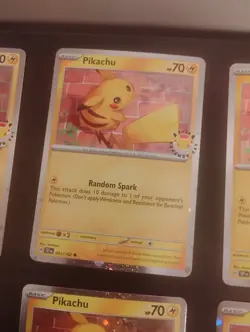 Lot Of 6 Pikachu 2026 Pokemon Day #51 Cards Nm To Mint - Image 3