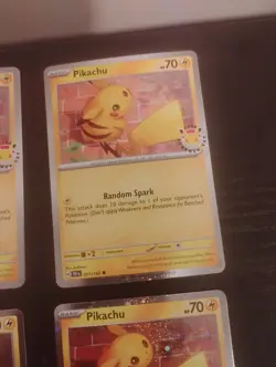 Lot Of 6 Pikachu 2026 Pokemon Day #51 Cards Nm To Mint - Image 4