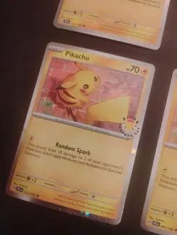 Lot Of 6 Pikachu 2026 Pokemon Day #51 Cards Nm To Mint - Image 5