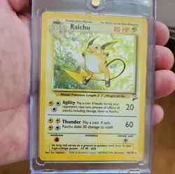 Pokemon TCG Raichu Base Set 2 Holo Unlimited Holo Rare Card 16/130 HP - Image 1