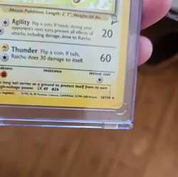 Pokemon TCG Raichu Base Set 2 Holo Unlimited Holo Rare Card 16/130 HP - Image 2