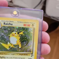 Pokemon TCG Raichu Base Set 2 Holo Unlimited Holo Rare Card 16/130 HP - Image 3