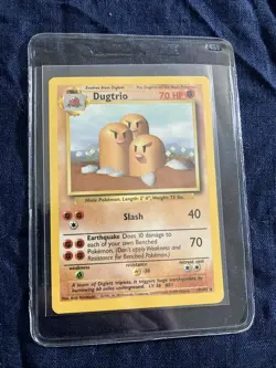 🪨Dugtrio 019/102 Base Set Regular - Pokemon TCG Single Card Lp/mp - Image 1