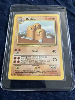 🪨Dugtrio 019/102 Base Set Regular - Pokemon TCG Single Card Lp/mp - Image 3
